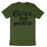 AGGRESSIVE TEE IN OLIVE